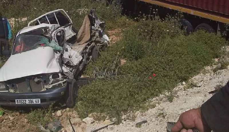 قتيلان في حادث مرور بزمورة في غليزان