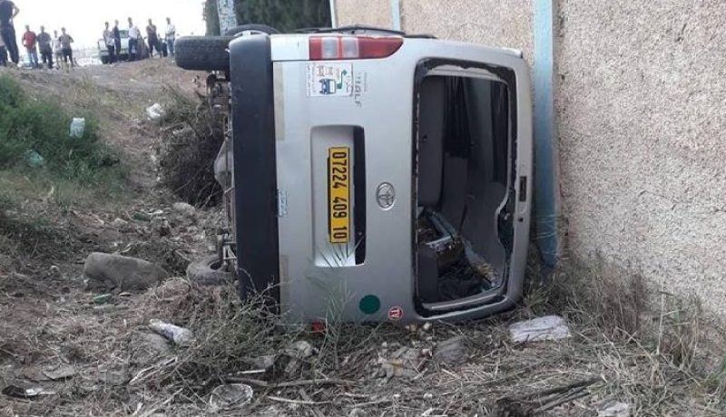 11جريح من بينهم طفلين في إنقلاب حافلة صغيرة ببومدفع في عين الدفلى