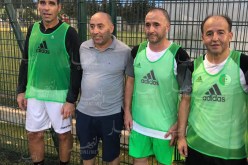 بالصور.. بلماضي وزطشي في مباراة إستعراضية ببوشاوي