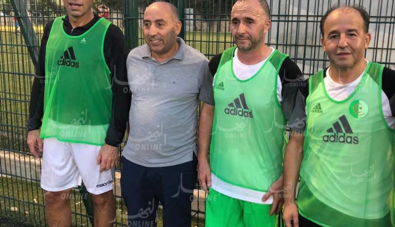 بالصور.. بلماضي وزطشي في مباراة إستعراضية ببوشاوي