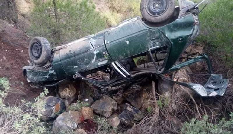 وفاة شخص إثر إنحراف سيارته بقرية ثليوات بالبويرة