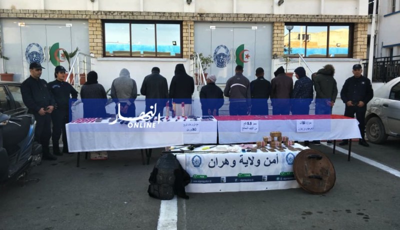 توقيف متورطين في ترويج أقراص “الروش” و”الاكستازي” بوهران