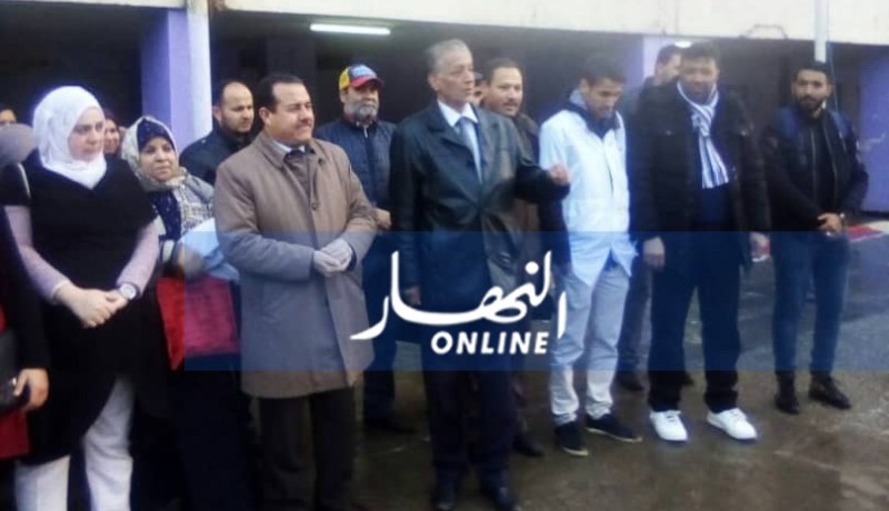 إستئناف الدراسة بثانوية كلوفي محمد بالحجار بعد أن غمرتها مياه الأمطار