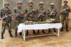 بالصور.. الجيش يحجز سبع قذائف للقاذف الصاروخي RPG-7