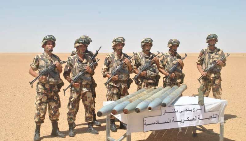 الجيش يكشف مخبأ يحتوي على سلاح مضاد للطائرات و6 صواريخ بتمنراست