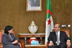 سفيرة كوبا بالجزائر تودع رئيس المجلس الشعبي الوطني