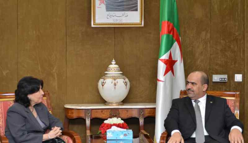 سفيرة كوبا بالجزائر تودع رئيس المجلس الشعبي الوطني