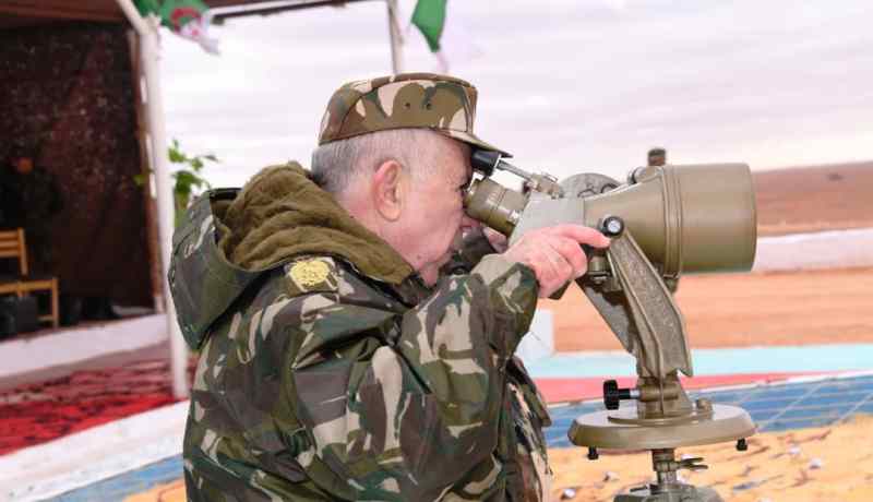 شنقريحة يشرف على تنفيذ تمرين “بركان 2020” بإن أمناس