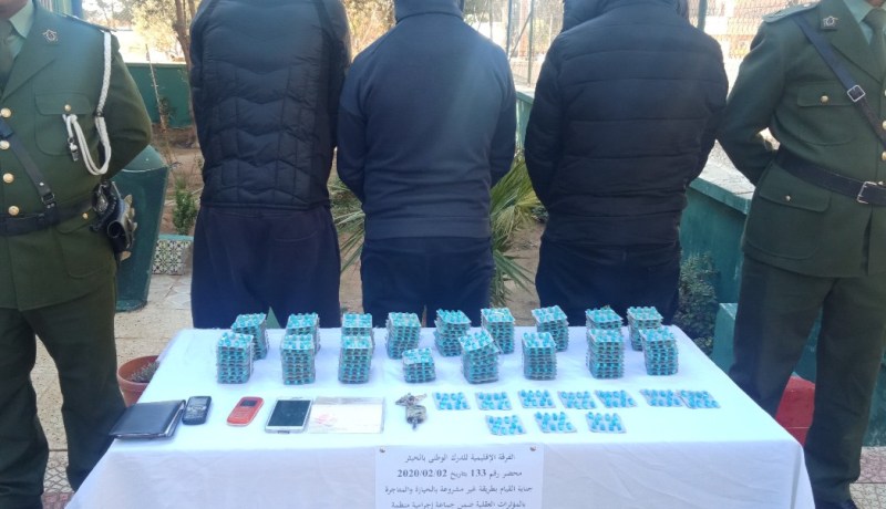 الدرك الوطني.. حجز 1767 قرص مهلوس بالبيض