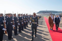 وصول أمير دولة قطر إلى الجزائر