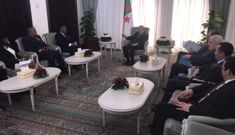 رئيس الجمهورية يستقبل وزير خارجية جمهورية الكونغو