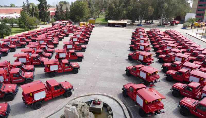 بلجود يسلم 186 شاحنة خفيفة لفائدة الحماية المدنية لإستغلالها في عمليات التعقيم