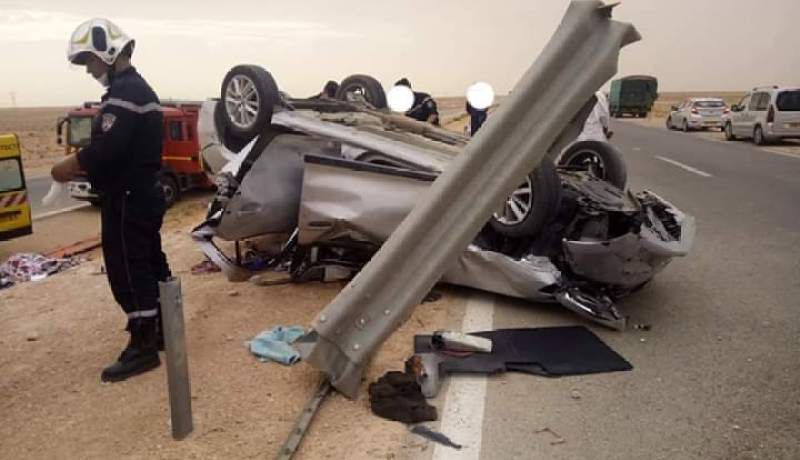 الأغواط.. وفاة 4 أشخاص في حادث مرور