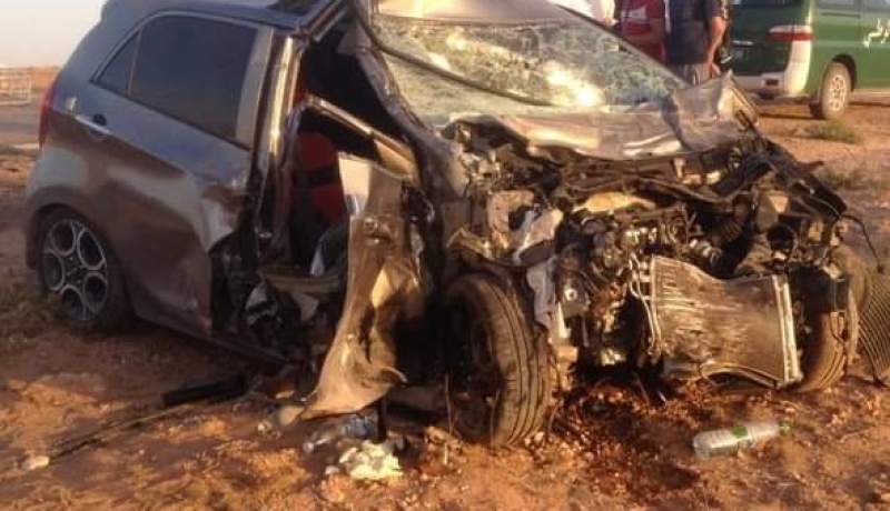 تيارت.. وفاة زوجين واصابة وإبنيهما بجروح في حادث مرور بعين الذهب