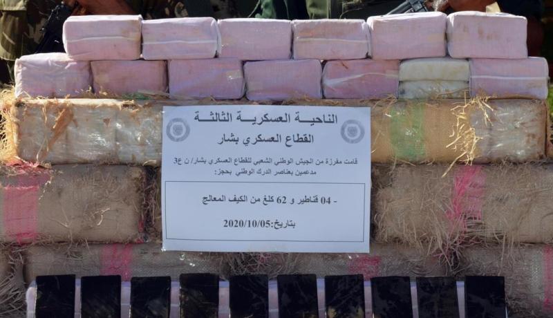 توقيف 6 تجار مخدرات وحجز أزيد من 10 قناطير من الكيف المعالج ببشار