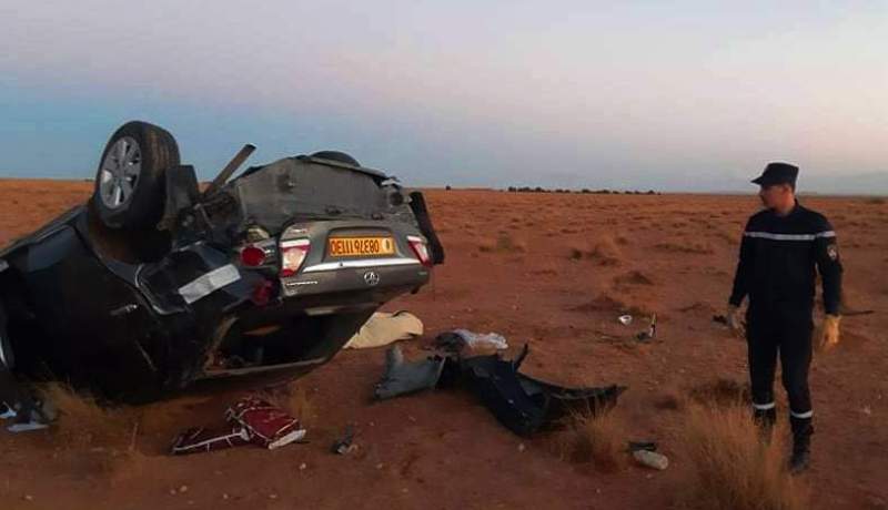 وفاة شخص وإصابة آخر في حادث مرور في عين الذهب بتيارت