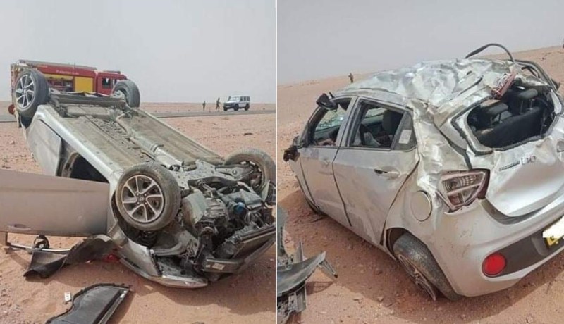 تندوف: وفاة فتاة وإصابة 3 أشخاص بجروح متفاوتة في حادث مرور