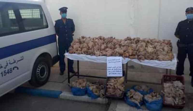 الشلف: الشرطة تحجز 54 كلغ من الدجاج الفاسد بأم الدروع