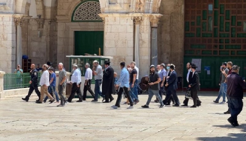 مستوطنون يقتحمون المسجد الأقصى واعتقالات جديدة بالضفة المحتلة