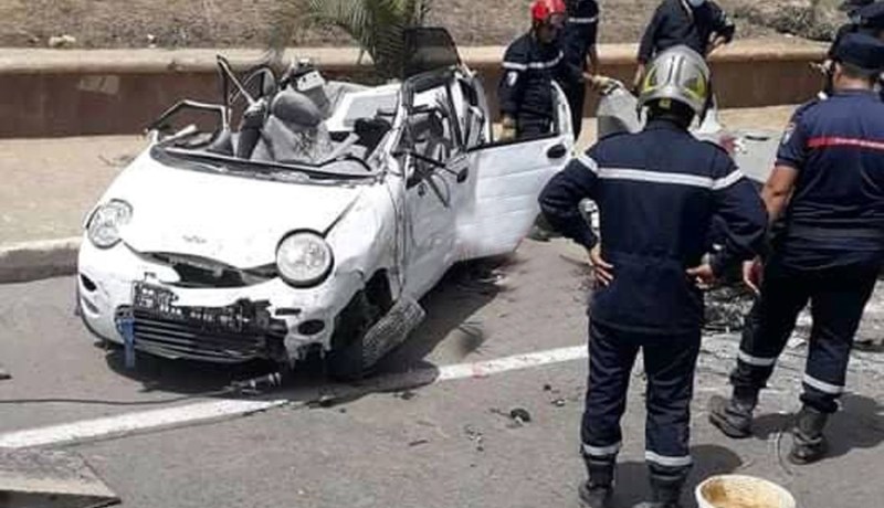 وفاة شخصين وإصابة 4 آخرين في اصطدام سيارتين بوهران