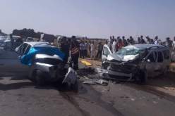 بالصور… قتيلان و3 جرحى في اصطدام سيارتين بالمجبارة في الجلفة