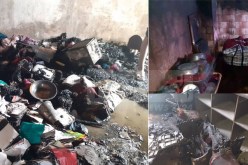 بالصور.. حريق داخل مسكن بحي حميتو الحاج البشير في البيض