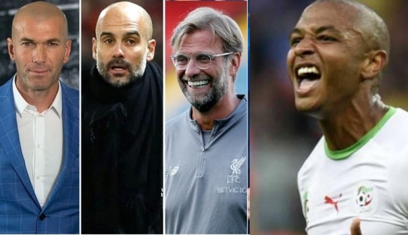 براهيمي يصوت على زيدان غوارديولا وكلوب كأحسن مدربين في العالم