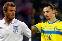 رهان غريب بين إبراهيموفيتش وبيكام حول مباراة انجلترا والسويد