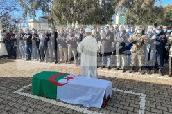 الشهيد العسكري الرقيب الأول “سيف الدين للماية” يوارى الثرى بالمدية