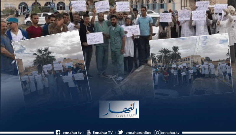 عمال الصحة بالوادي يطالبون بالإفراج عن زملائهم المسجونين بقضية هلاك 8 رضع