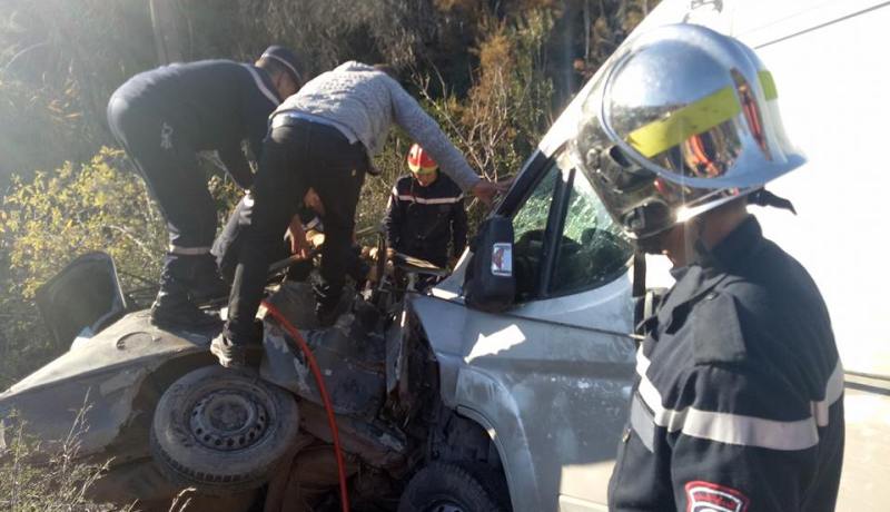 بالصور.. 3 قتلى وجريح في حادث مرور بعين الدفلى