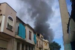 بالفيديو اندلاع حريق مهول في مكاتب ابناء الشهداء بسكيكدة