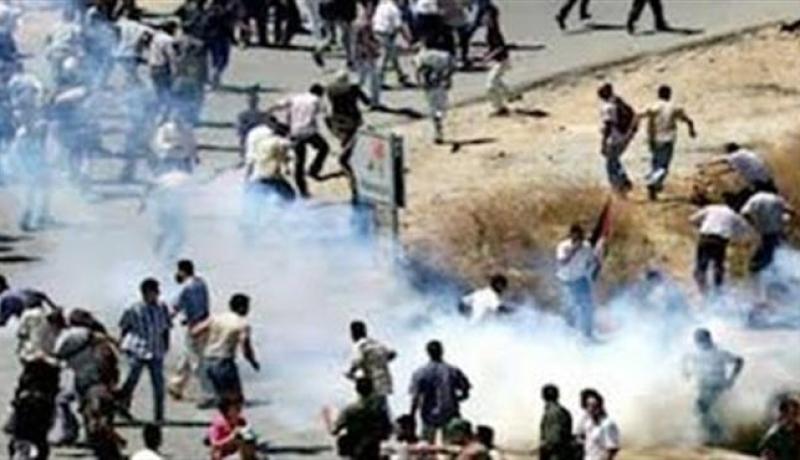 اصابة عشرات الفلسطينيين في اشتباكات مع قوات الاحتلال  الاسرائيلي بالضفة الغربية