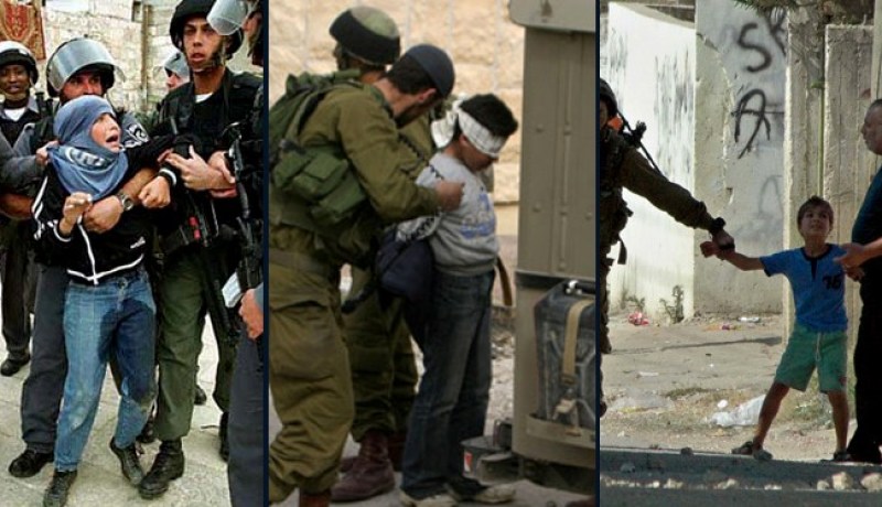 أكثر من 2200 طفل فلسطيني اعتقلته قوات الاحتلال في 2015