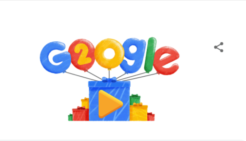 غوغل يحتفل بعيد ميلاده الـ 20