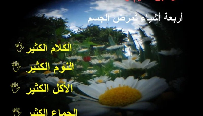 أربعة تجلب أربعة وأربعة تمنع أربعة