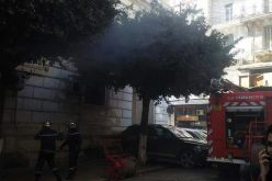 بالفيديو نشوب حريق مهول داخل محكمة عبان رمضان بالعاصمة