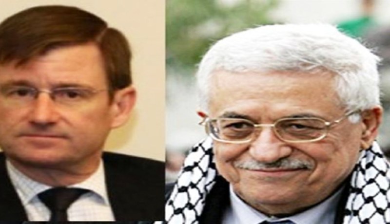 محمود عباس يلتقي المبعوث الأمريكي لعملية السلام ديفيد هيل بالضفة الغربية