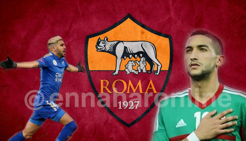 نجم المنتخب المغربي يُنافس محرز على الإنضمام لروما الإيطالي