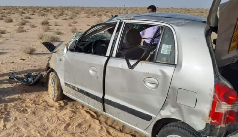 وفاة إمرأة واصابة شخصين اخرين في إنحراف وإنقلاب سيارة بأدرار