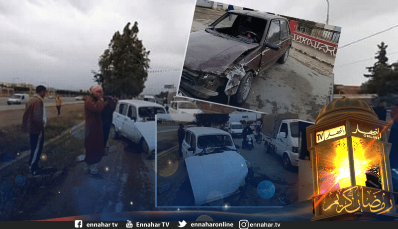 الشلف: جريحان في إصطدام تسلسلي بين 3 سيارات بأولاد فارس