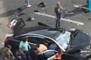 بالفيديو.. حادث مروع لسيارة “بوتين” ومقتل سائقه الخاص