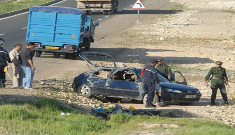 سبعة قتلى في حادث مرور وقع بين عين أمناس وحاسي مسعود