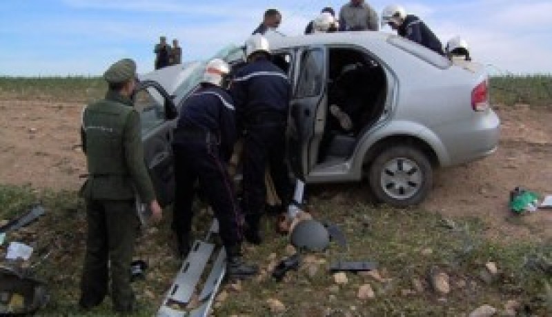 خمسة جرحى في حادث مرور بتيسمسيلت