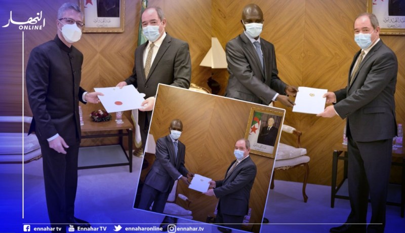 وزير الخارجية يتسلم أوراق إعتماد سفراء الهند والكاميرون والسنغال