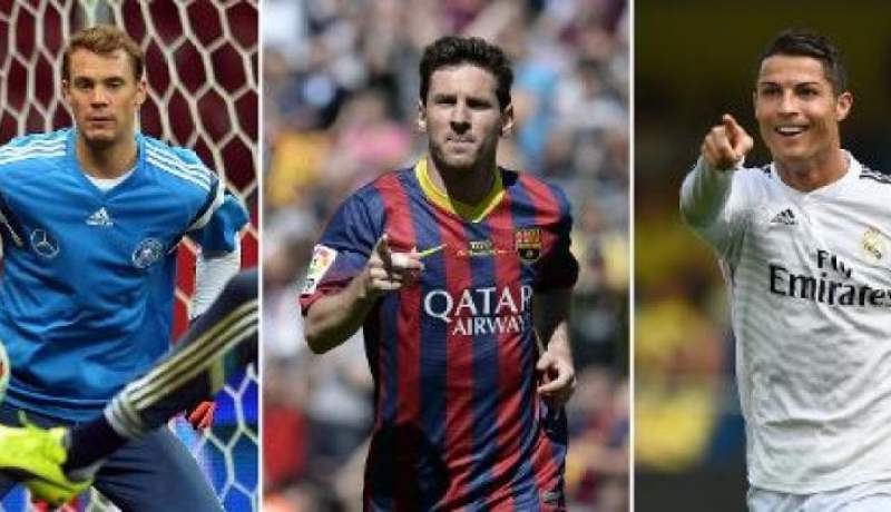 جائزة فيفا الكرة الذهبية: التنافس انحصر بين رونالدو وميسي ونوير