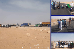 مواطنون يغلقون الطريق الوطني “رقم 1” احتجاجا على حوادث المرور المميتة