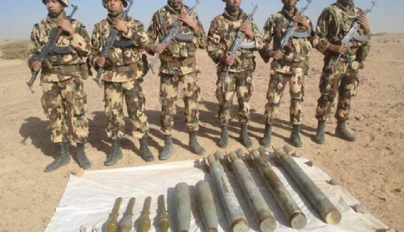 الجيش يحجز 6 صواريخ من نوع غراد BM-21 ومخزن ذخيرة بتمنراست   