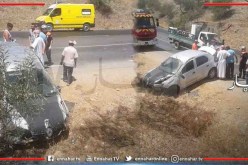 الشلف: 3 جرحى في إنحراف سيارة  ببوزغاية