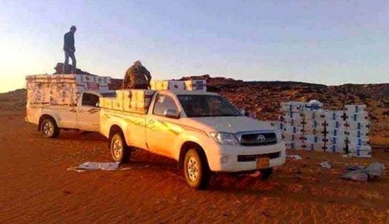 توقيف مهرب وحجز مركبتين بكل من برج باجي مختار وعين قزام